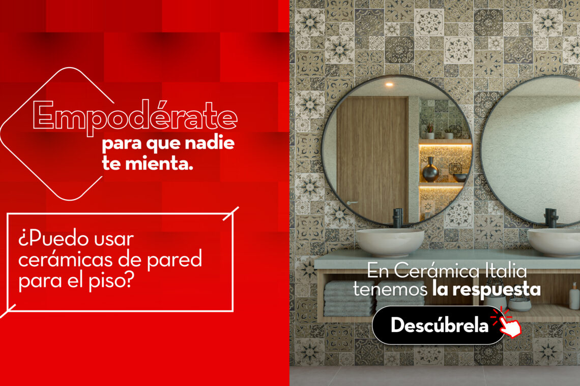 ¿puedo usar cerámicas de pared en el piso?