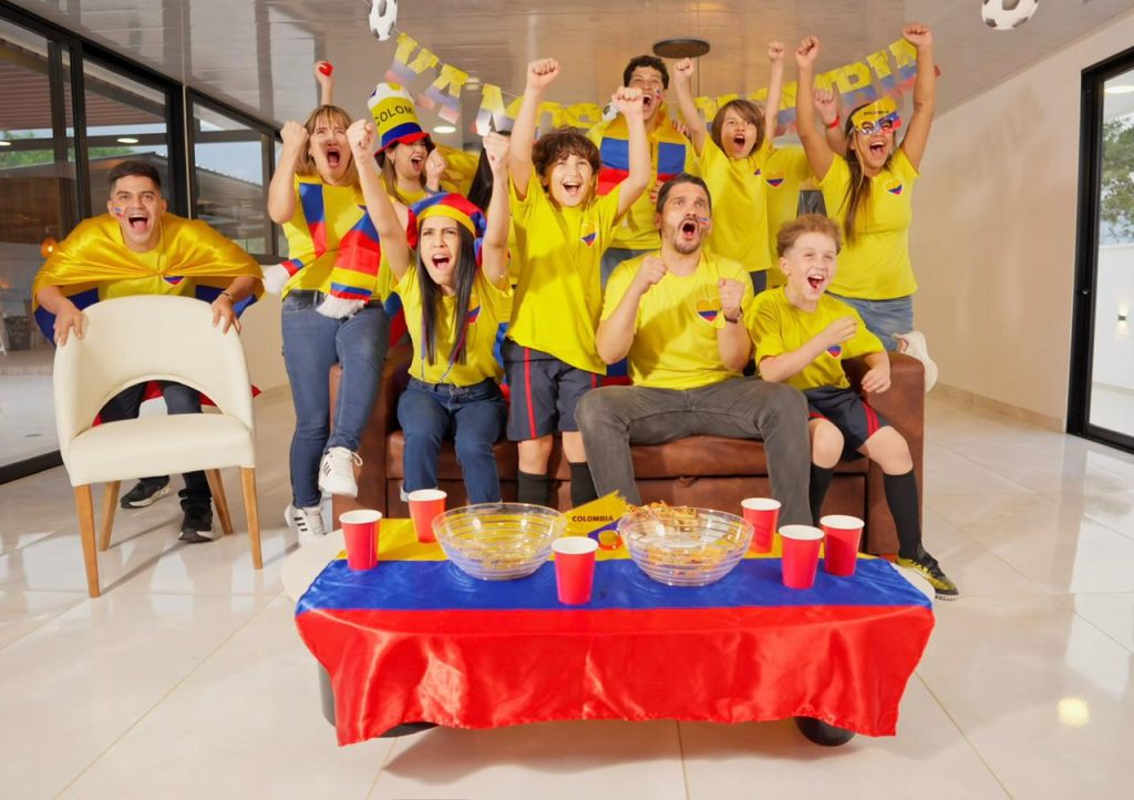 Sala moderna con piso de gran formato para ver el Mundial