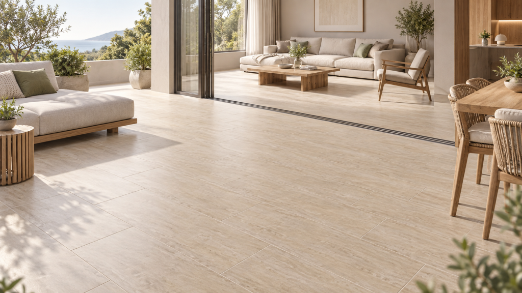 Piso ideal para terraza con continuidad entre interior y exterior