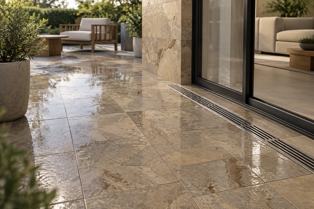 Drenaje y piso ideal para terraza en formato 30 × 60